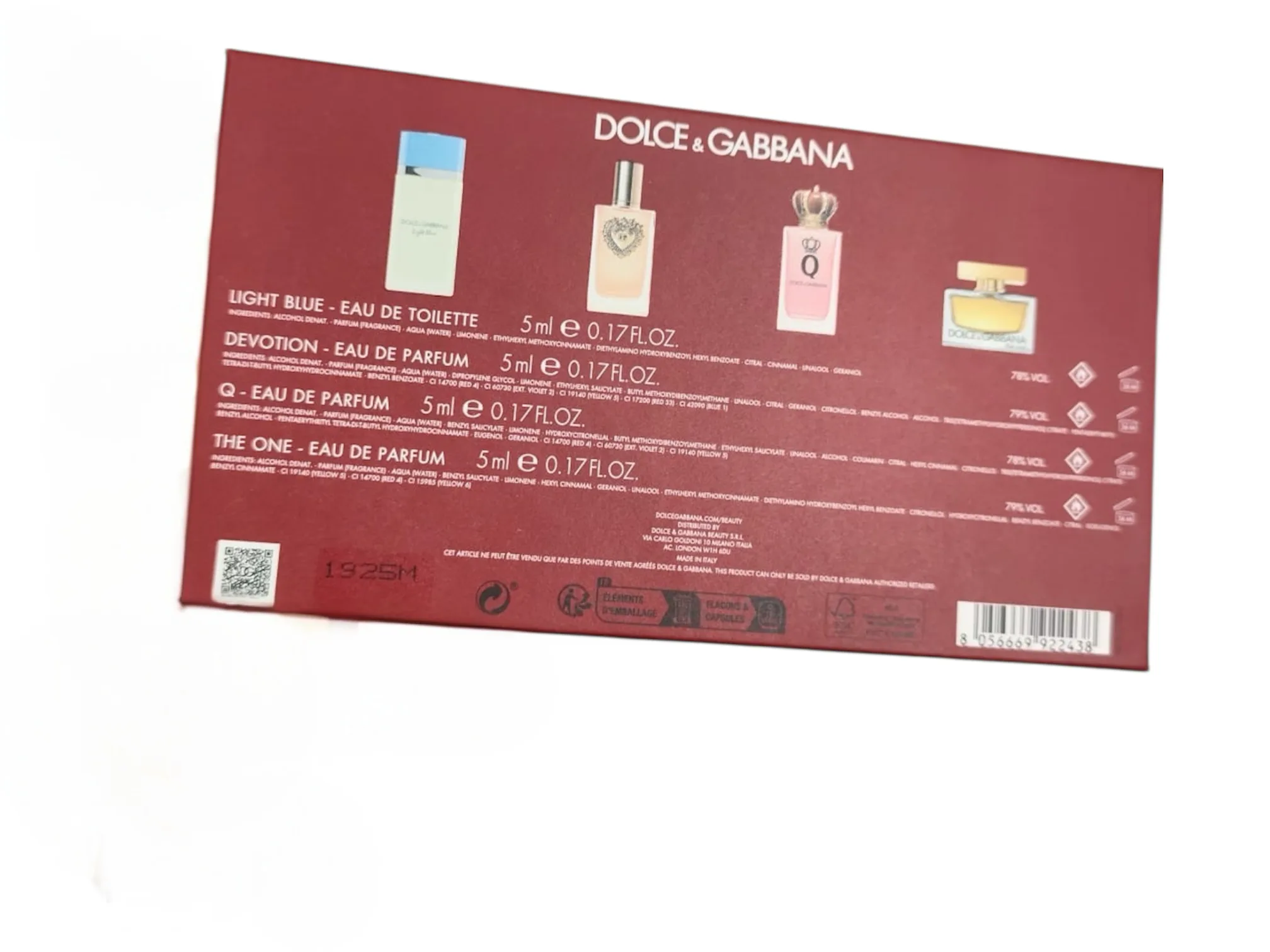 SET MINIATURE D&G 4X 5ML WOMAN - immagine 2