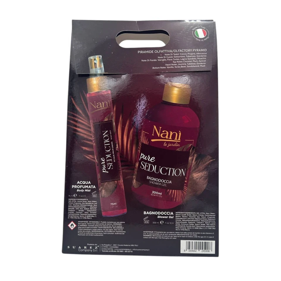 Nani Confezione Regalo Pure Seduction Acqua Corpo Profumata+Bagnodoccia 300ml - immagine 2